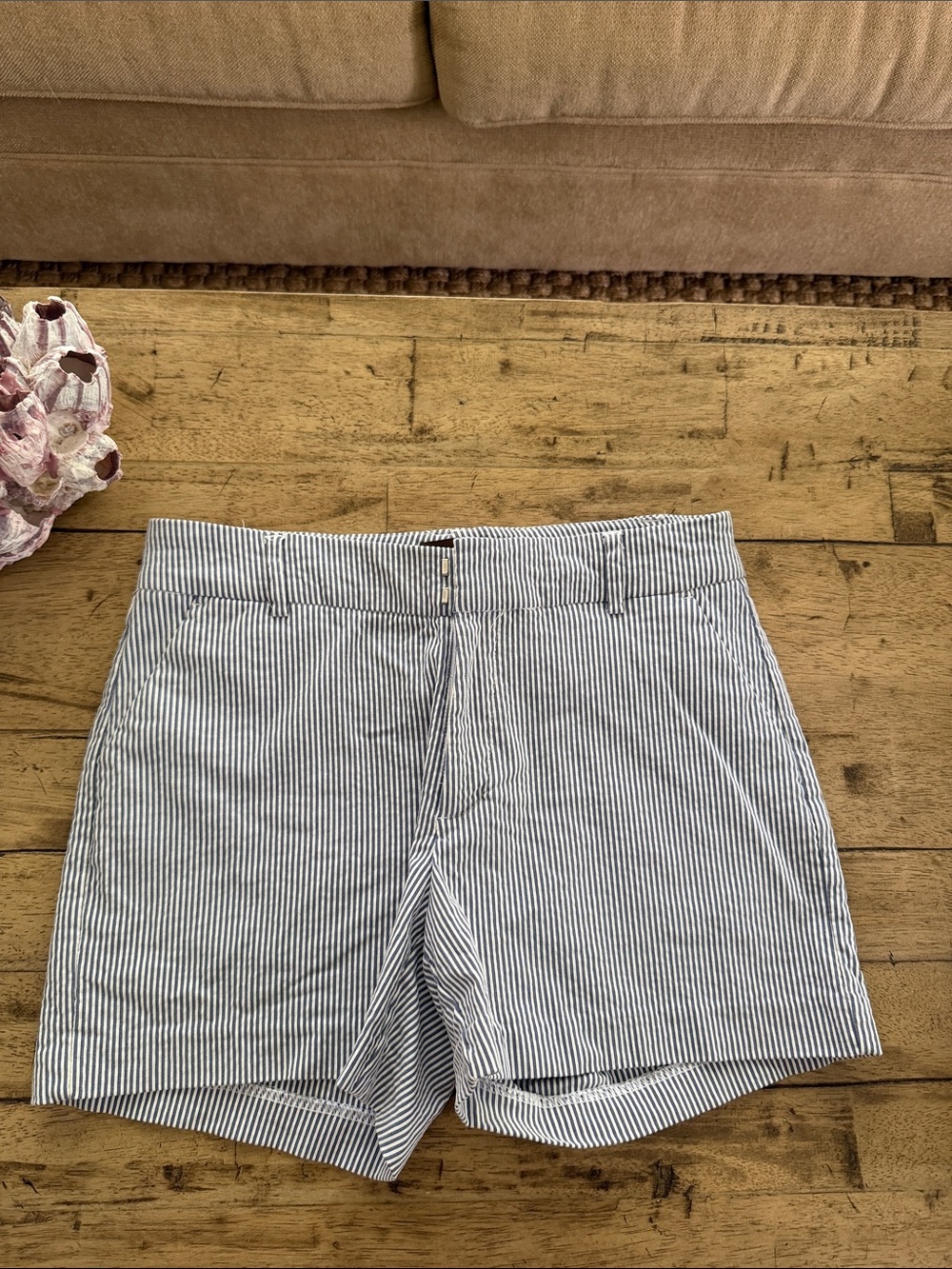 Crosby Blue Stripe Shorts